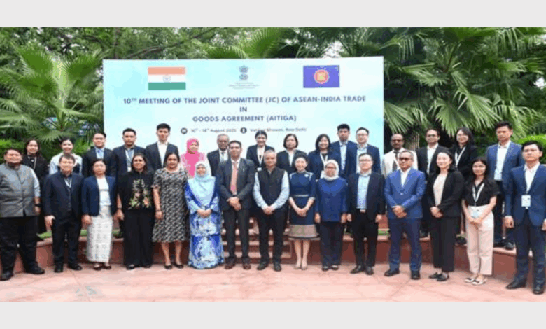 India hosts 10th Meeting of AITIGA Joint Committee to review ASEAN–India Trade in Goods Agreement