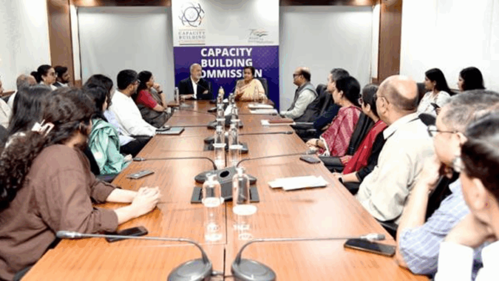 Mrs. S. Radha Chauhan assumes charge as Chairperson, Capacity Building Commission