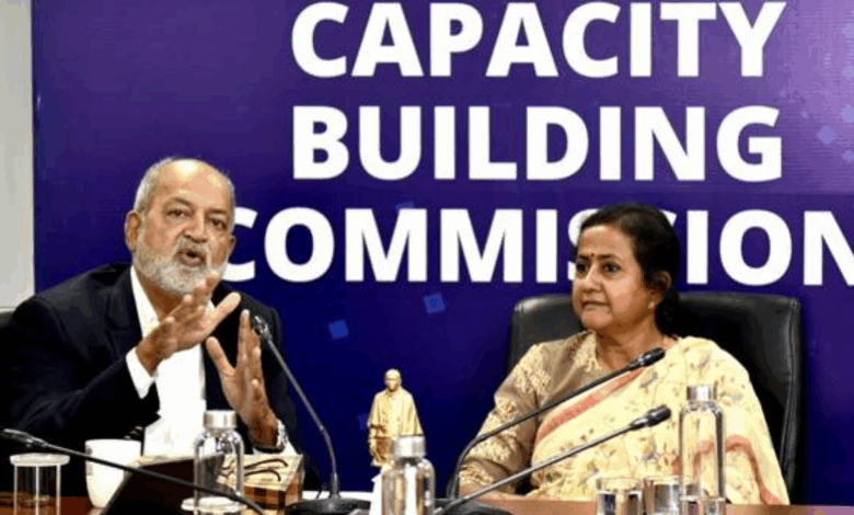 Mrs. S. Radha Chauhan assumes charge as Chairperson, Capacity Building Commission