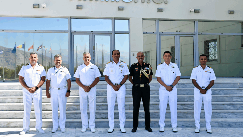 INDIAN NAVAL SHIP TAMAL ARRIVED AT SOUDA BAY, GREECE