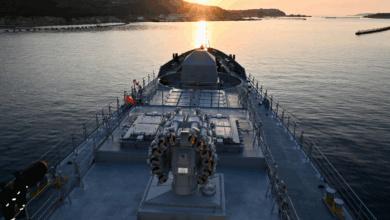 INDIAN NAVAL SHIP TAMAL ARRIVED AT SOUDA BAY, GREECE