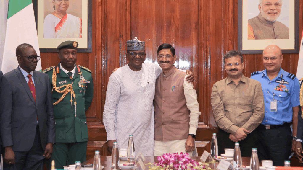 Raksha Rajya Mantri holds bilateral meeting with Nigerian Minister of State, Defence in New Delhi