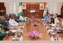 Raksha Rajya Mantri holds bilateral meeting with Nigerian Minister of State, Defence in New Delhi