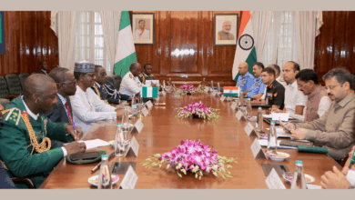 Raksha Rajya Mantri holds bilateral meeting with Nigerian Minister of State, Defence in New Delhi