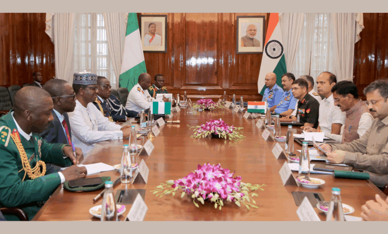 Raksha Rajya Mantri holds bilateral meeting with Nigerian Minister of State, Defence in New Delhi