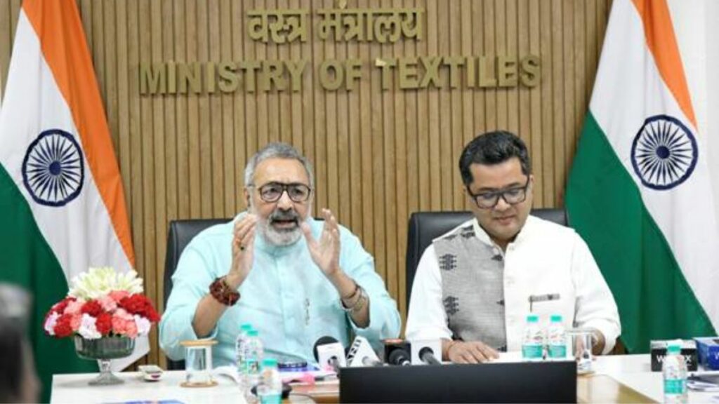 Shri Giriraj Singh launches the book titled Carbon Footprint Assessment in the Indian Handloom Sector
