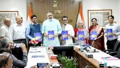 Shri Giriraj Singh launches the book titled Carbon Footprint Assessment in the Indian Handloom Sector