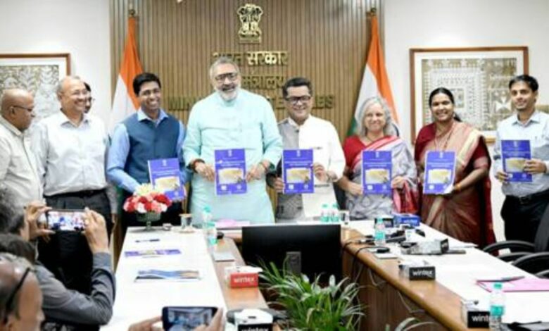 Shri Giriraj Singh launches the book titled Carbon Footprint Assessment in the Indian Handloom Sector