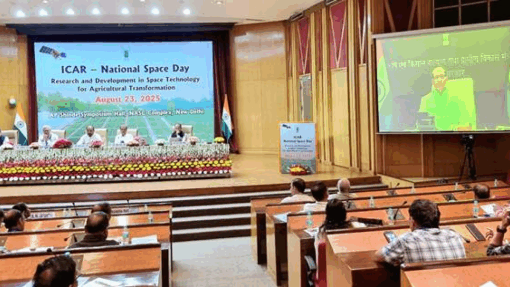 Shri Shivraj Singh Chouhan virtually addresses National Space Day event at ICAR Pusa Campus in Delhi