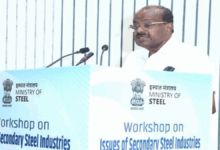 Union Minister of Steel and Heavy Industries Launches Logo, brochure and website of  ‘Bharat Steel'