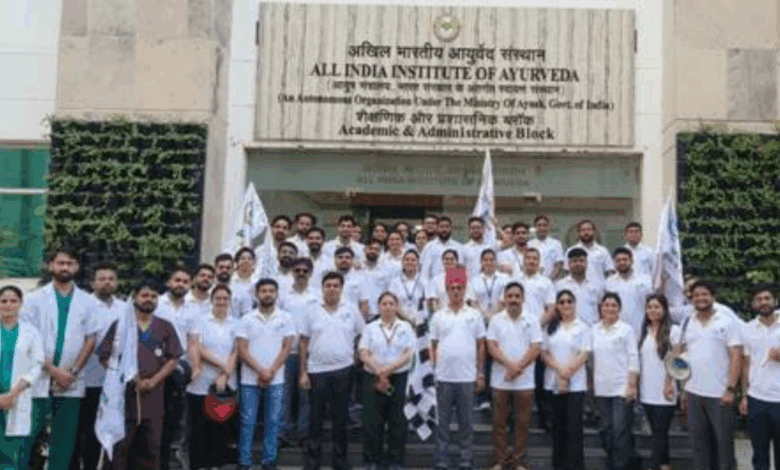 AIIA Organises Bike Rally Ahead of Ayurveda Day 2025 to Promote Health and Sustainability