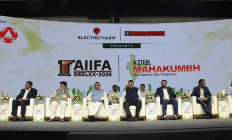 AIIFA Steelex 2025 – Maharashtra Chief Minister Devendra Fadnavis and Union Minister Pralhad Joshi inaugurate The Steel Mahakumbh