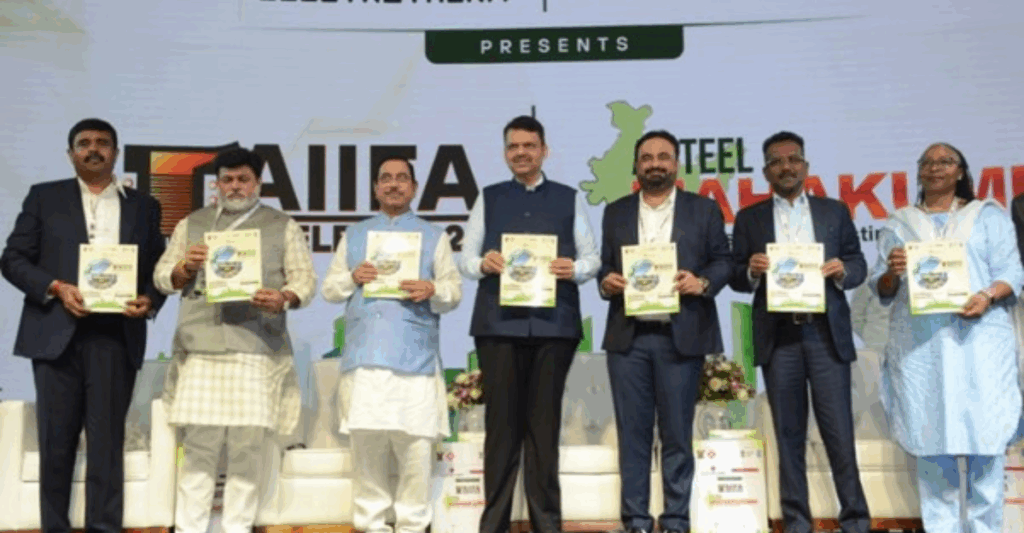AIIFA Steelex 2025 – Maharashtra Chief Minister Devendra Fadnavis and Union Minister Pralhad Joshi inaugurate The Steel Mahakumbh