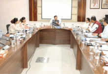 Dr. Mansukh Mandaviya Chairs High-Level Meeting at MY Bharat Headquarters