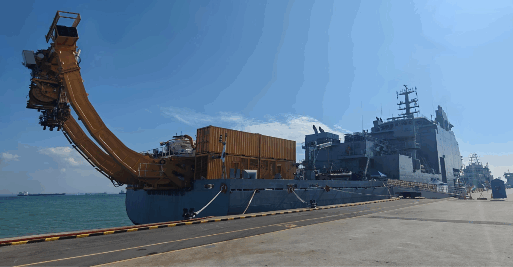 INS NISTAR ENTERS CHANGI NAVAL BASE, SINGAPORE TO PARTICIPATE IN EXERCISE PACIFIC REACH 2025