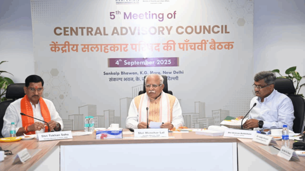 Shri Manohar Lal launches Unified RERA Portal at 5th Meeting of Central Advisory Council