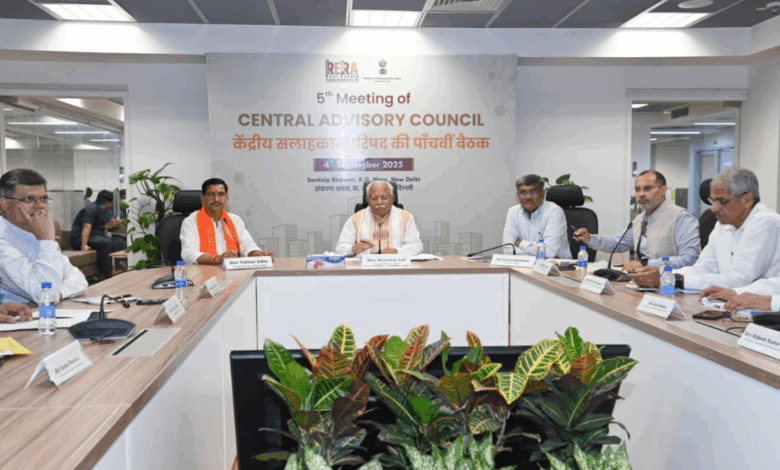 Shri Manohar Lal launches Unified RERA Portal at 5th Meeting of Central Advisory Council