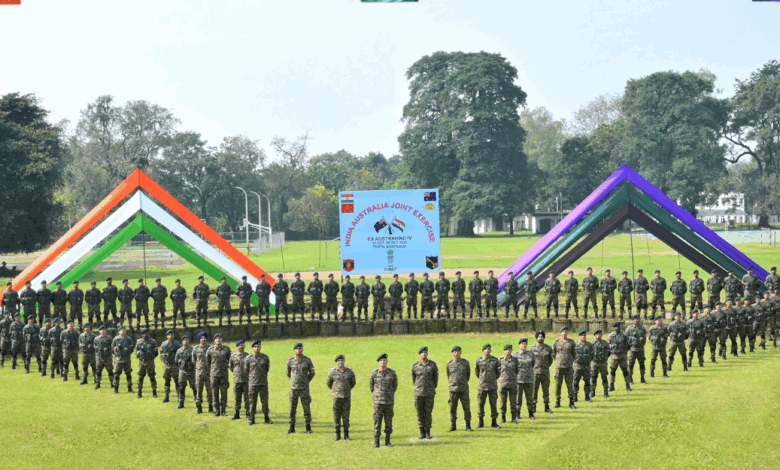 INDIAN ARMY CONTINGENT DEPARTS FOR INDIA- AUSTRALIA