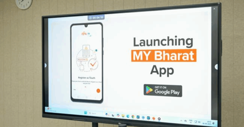 Union Minister Dr Mansukh Mandaviya launches MY Bharat Mobile Application