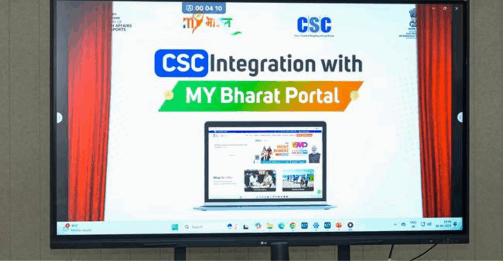 Union Minister Dr Mansukh Mandaviya launches MY Bharat Mobile Application