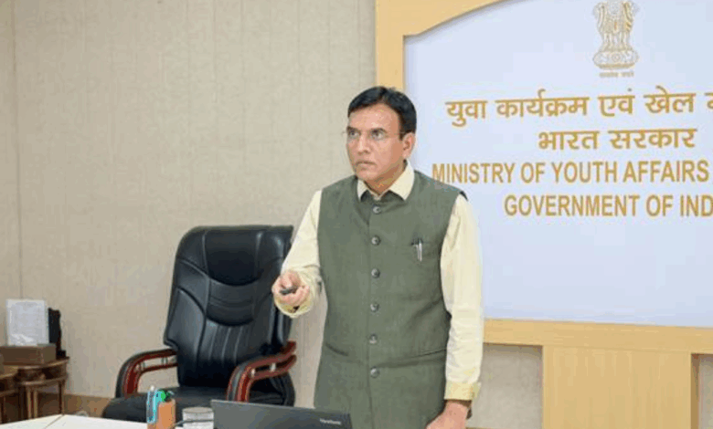 Union Minister Dr Mansukh Mandaviya launches MY Bharat Mobile Application
