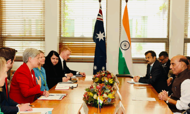 Raksha Mantri holds bilateral meeting with Australian Foreign Minister in Canberra
