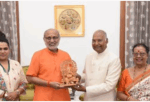 Vice-President Meets Former President Shri Ram Nath Kovind at his residence in New Delhi