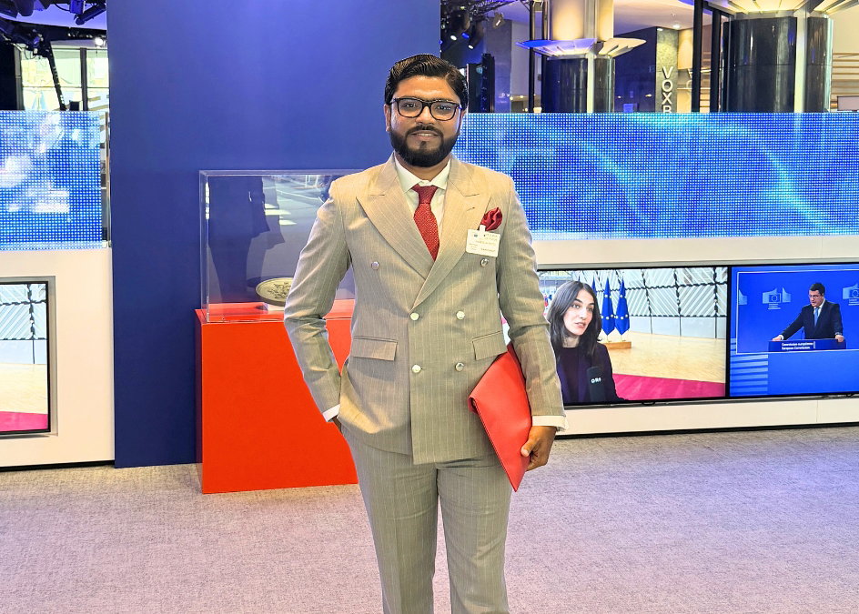 Advocate CA Harsh Girish Patel at European Parliament